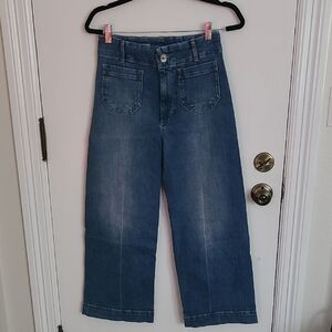 Pilcro Denim Blue Wide Leg Jeans